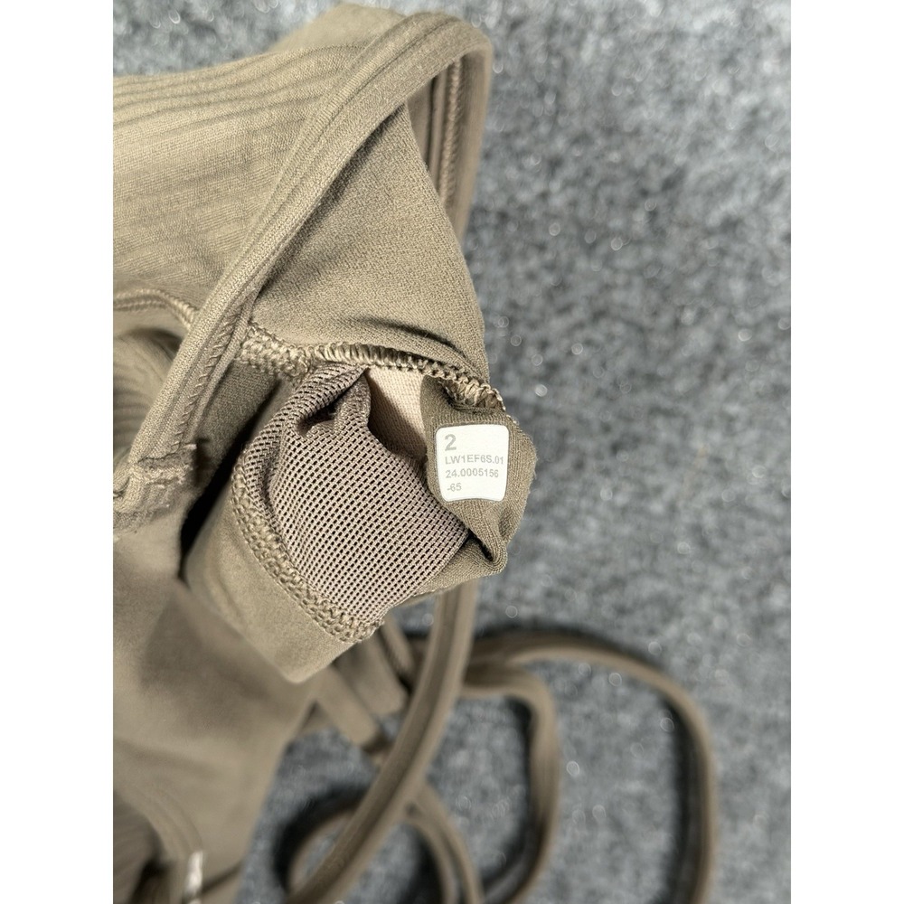 Lululemon Tank Top Womens 2 Nomad Brown Align Ribbed Strappy Cropped Athletic - Picture 6 of 16